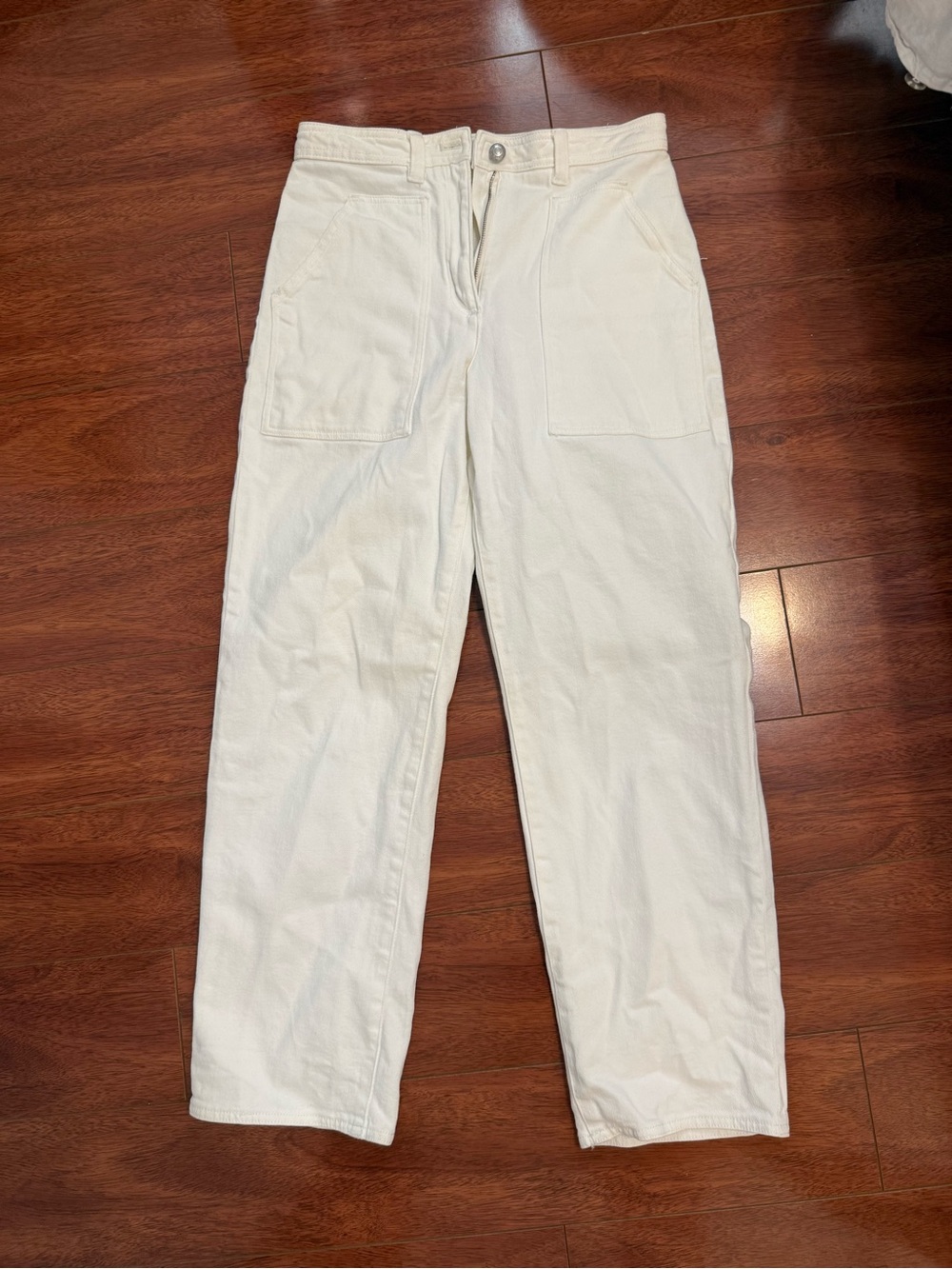 Wilfred Free Aritzia 6 Cream High-Rise Pants